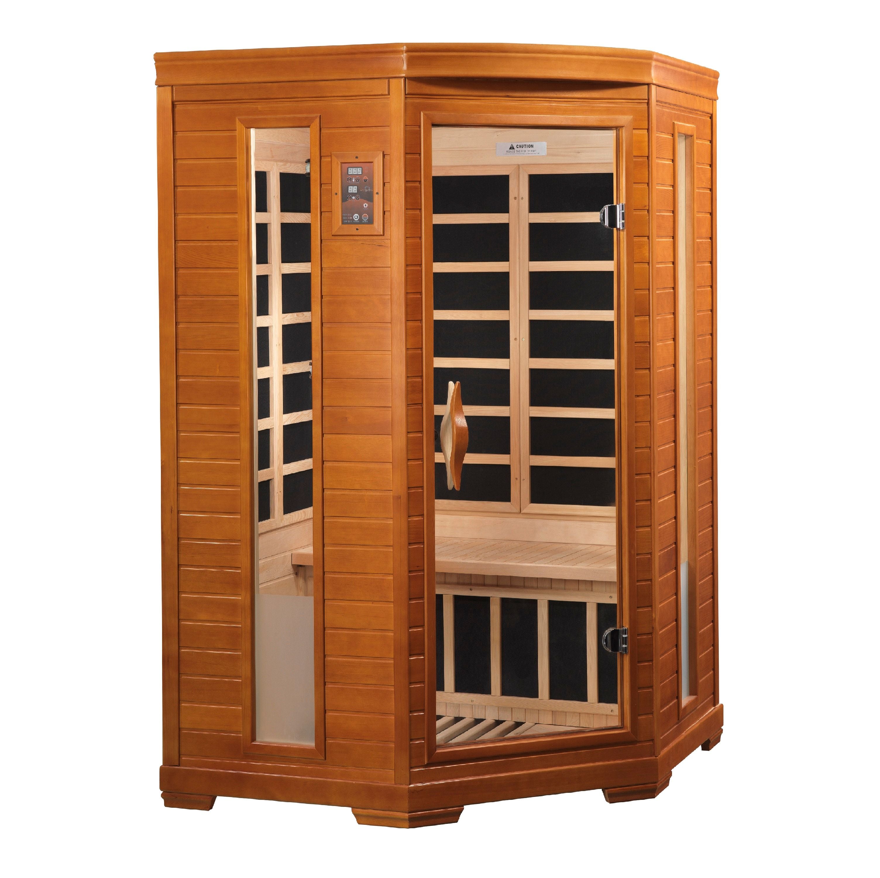 Dynamic Vittoria 2-person Low EMF (Under 8MG) FAR Infrared Sauna (Canadian Hemlock)