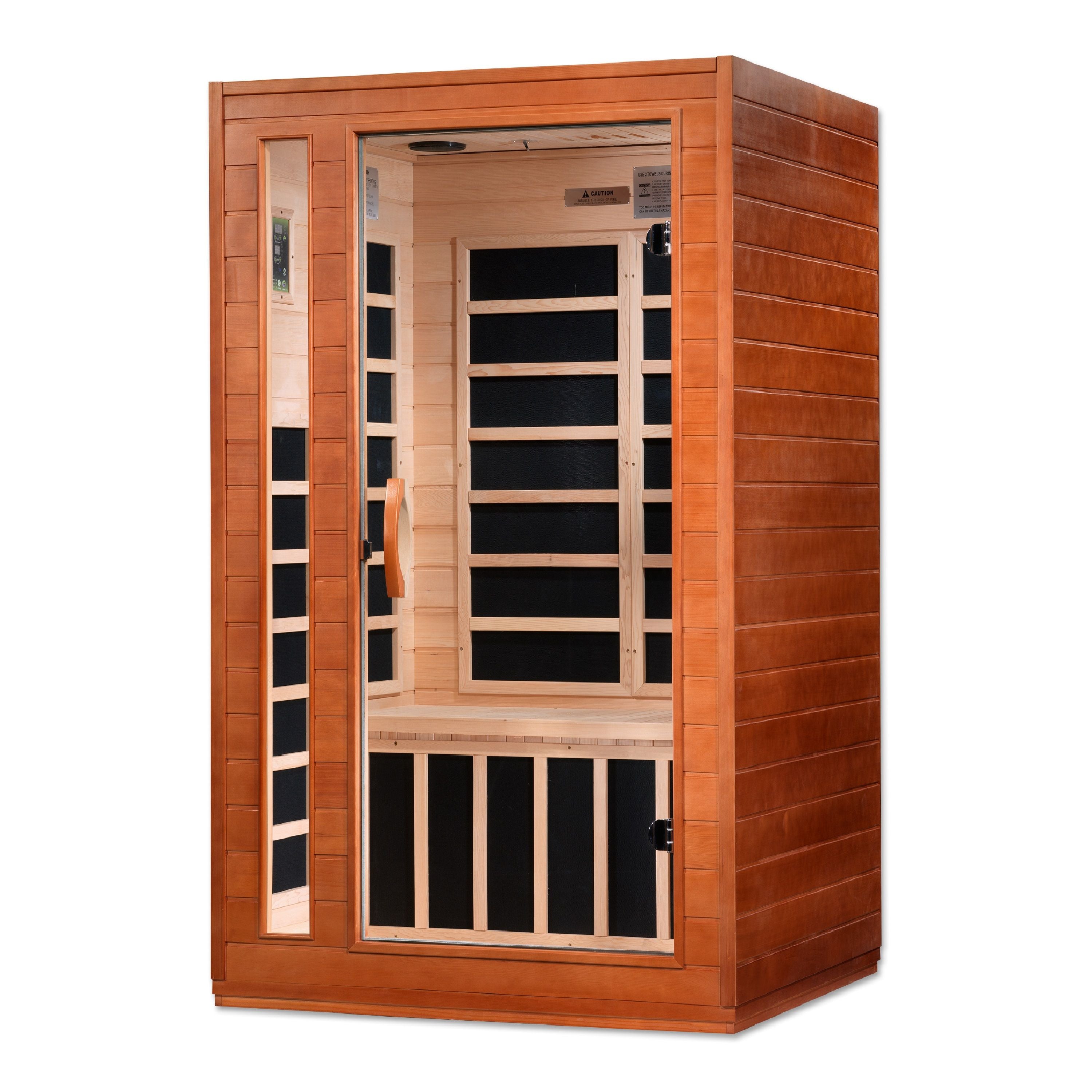 Dynamic Cordoba 2-person Low EMF (Under 8MG) FAR Infrared Sauna (Canadian Hemlock)