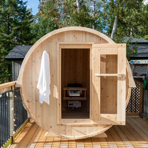 Canadian Timber Collection Harmony Sauna by Dundalk LeisureCraft - Handcrafted from Eastern White Cedar for a Luxurious Backyard Getaway