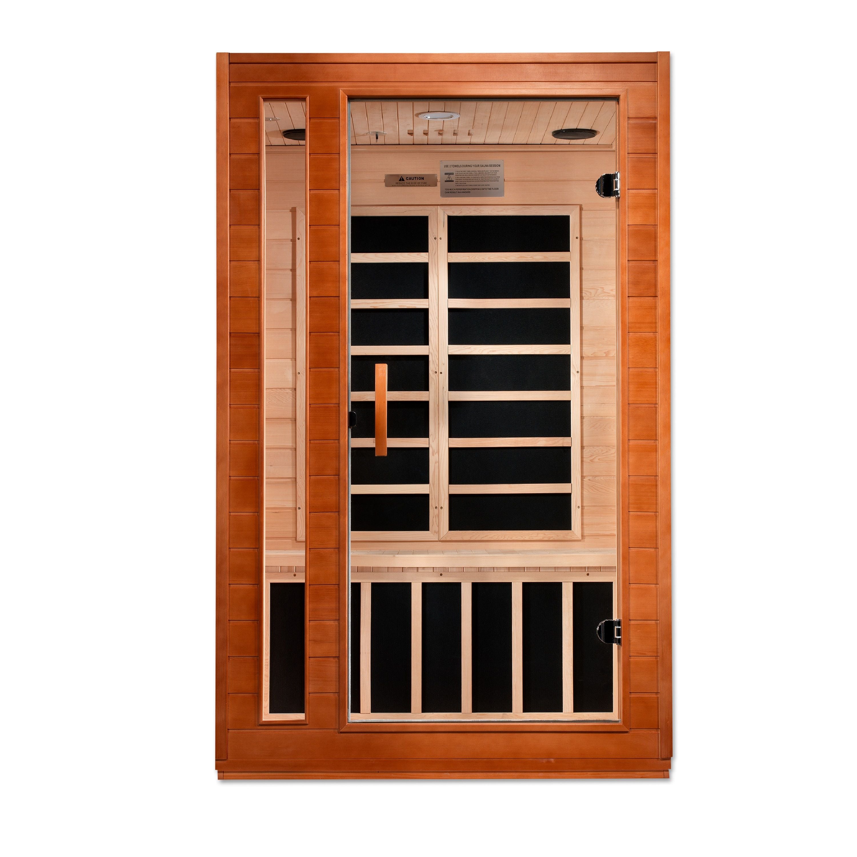 Dynamic Cordoba 2-person Low EMF (Under 8MG) FAR Infrared Sauna (Canadian Hemlock)