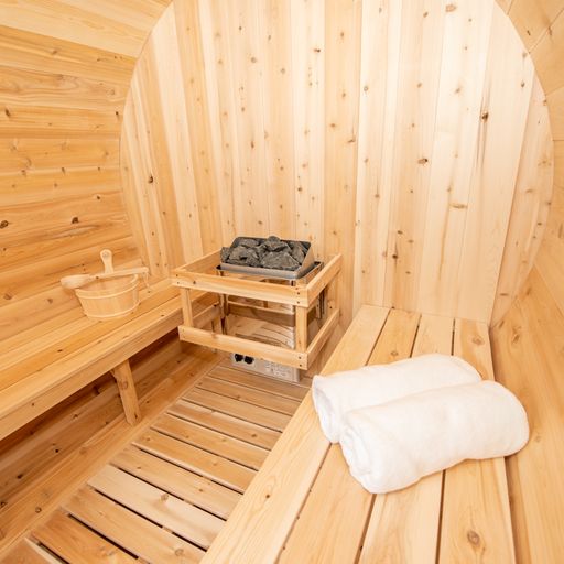 Canadian Timber Collection Harmony Sauna by Dundalk LeisureCraft - Handcrafted from Eastern White Cedar for a Luxurious Backyard Getaway