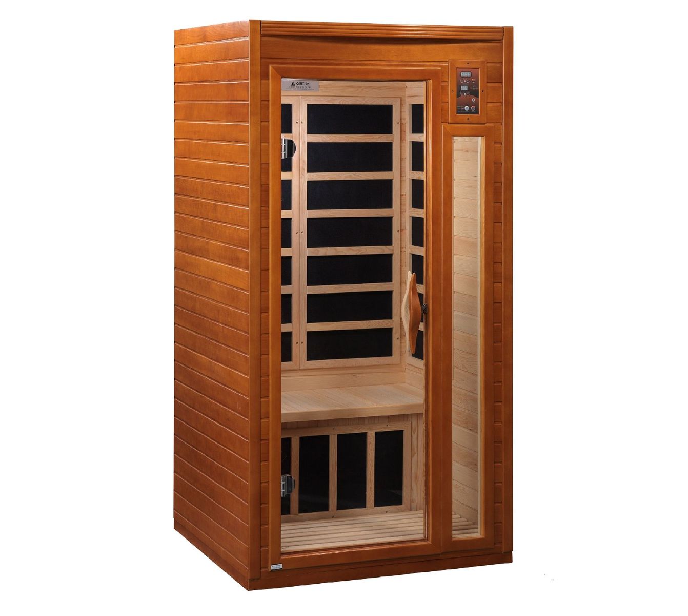 Dynamic Barcelona 1-2-person Low EMF (Under 8MG) FAR Infrared Sauna (Canadian Hemlo