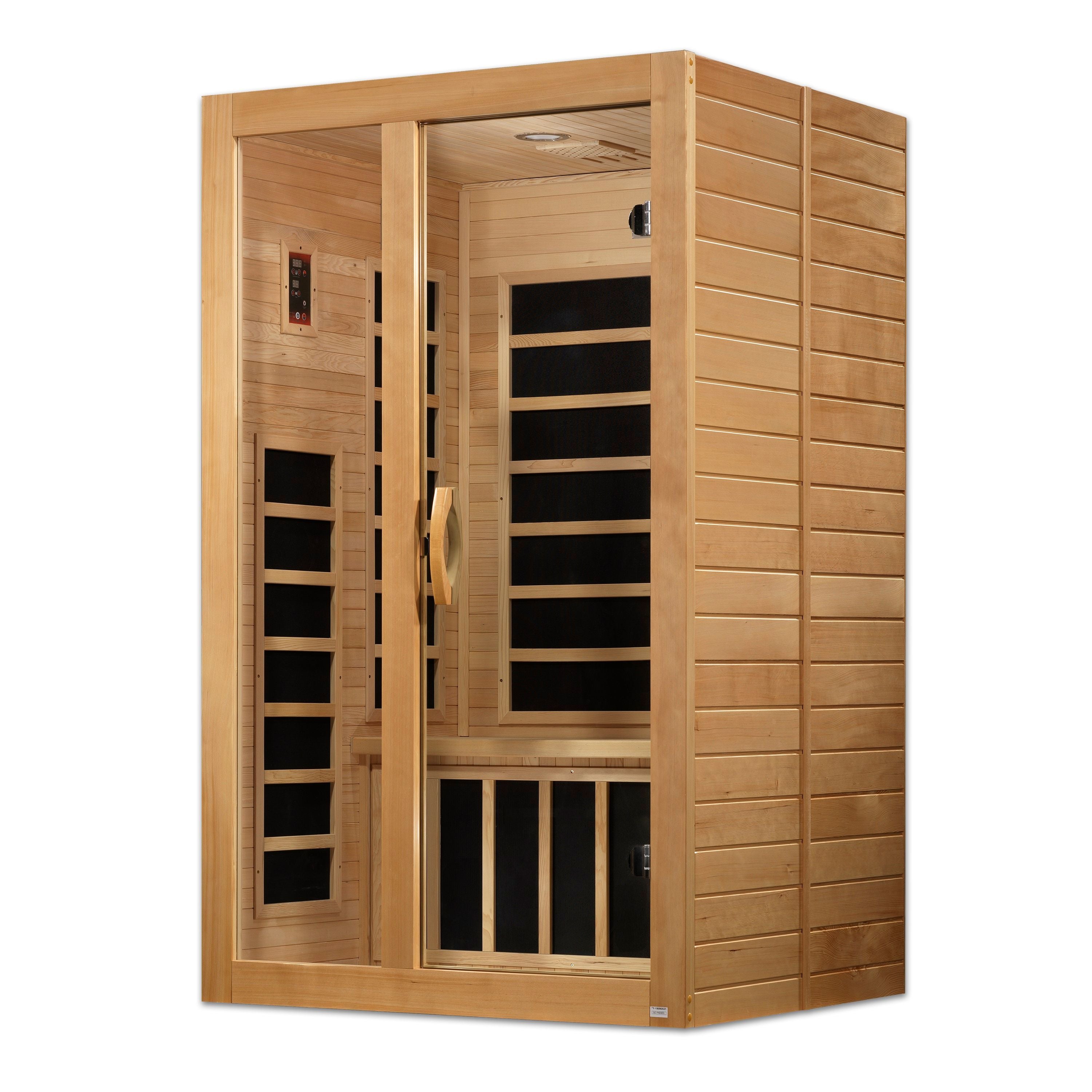 Dynamic Santiago 2-person Low EMF (Under 8MG) FAR Infrared Sauna (Canadian Hemlock)