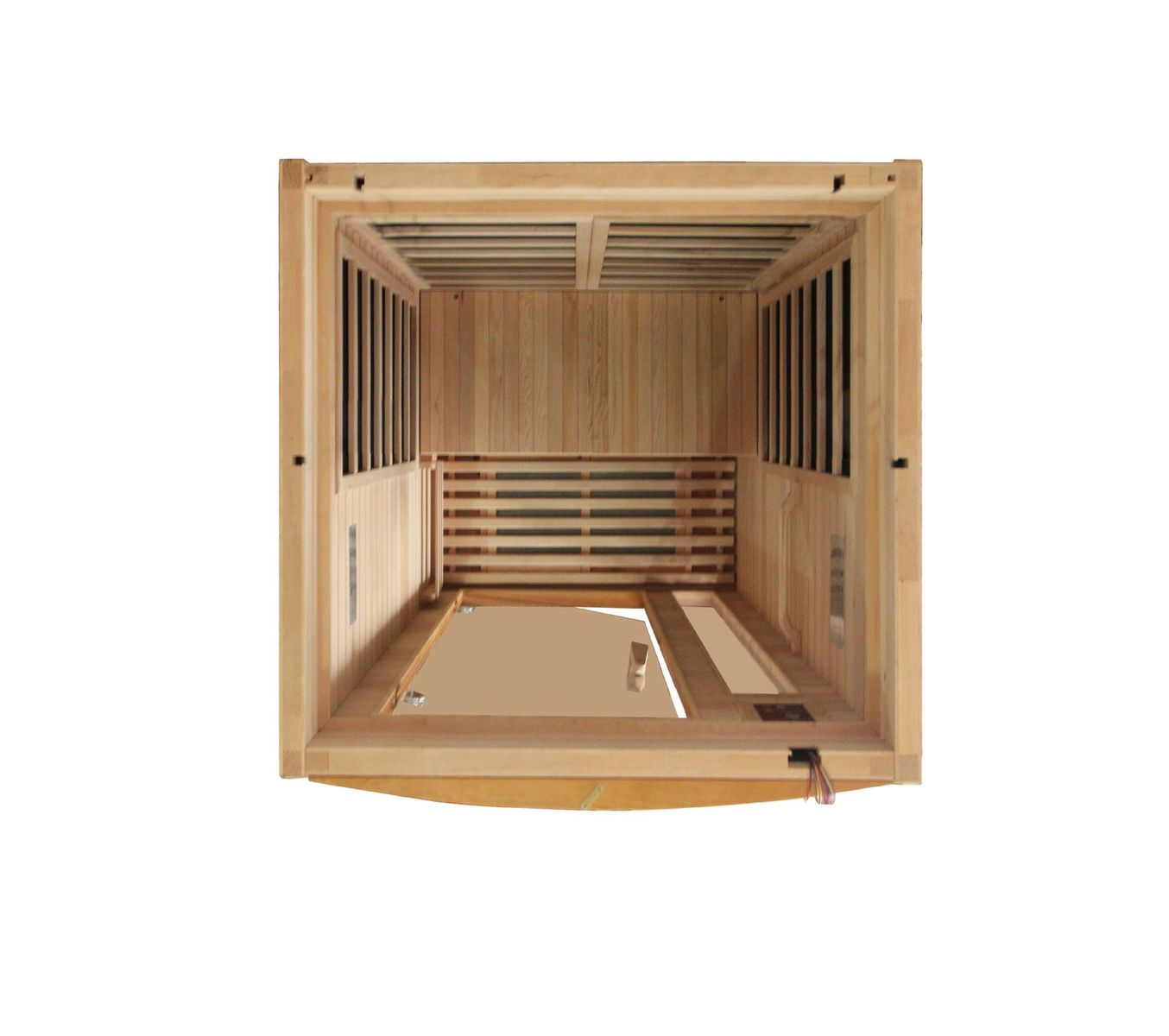 Dynamic Barcelona 1-2-person Low EMF (Under 8MG) FAR Infrared Sauna (Canadian Hemlo