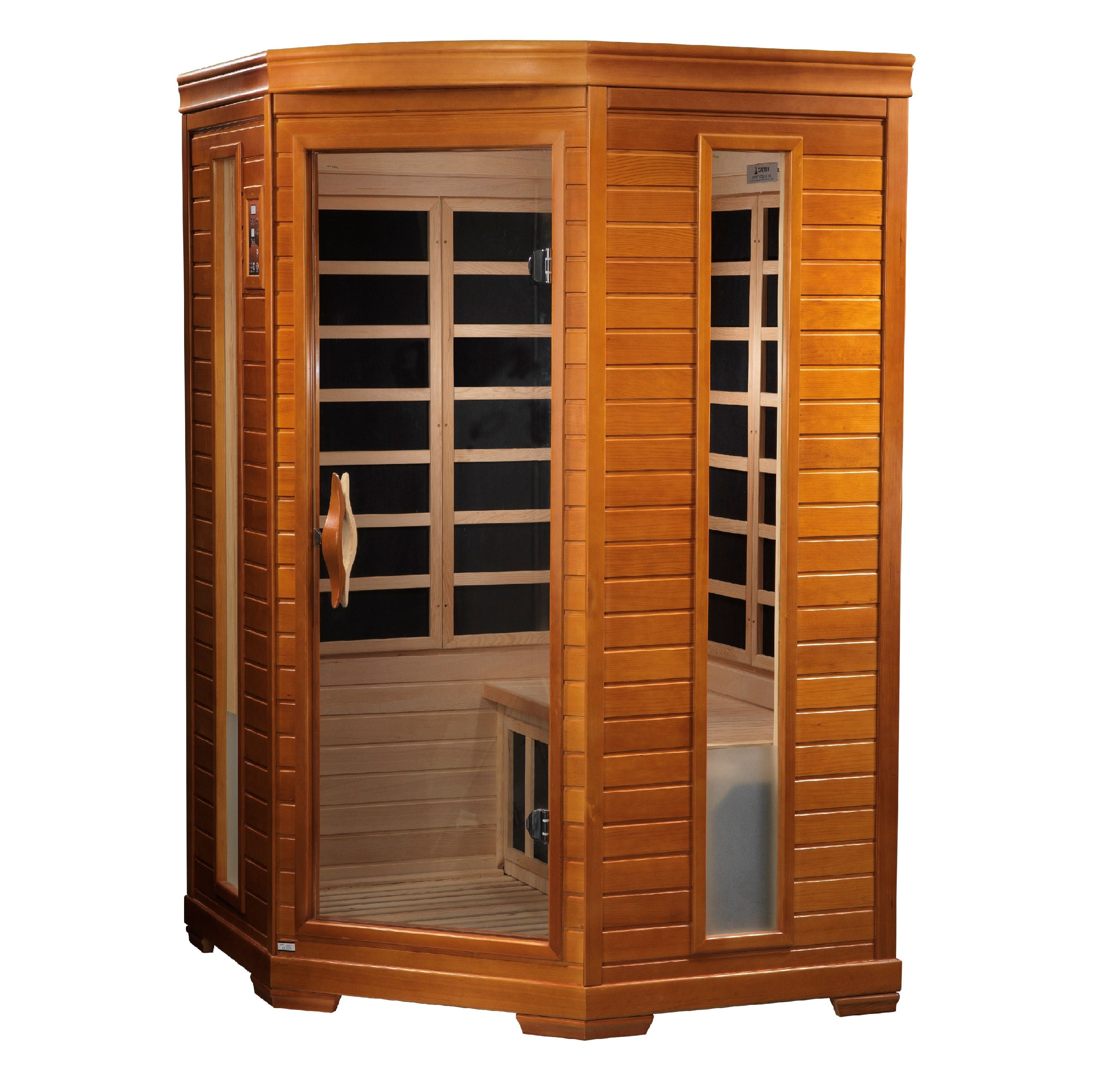 Dynamic Vittoria 2-person Low EMF (Under 8MG) FAR Infrared Sauna (Canadian Hemlock)